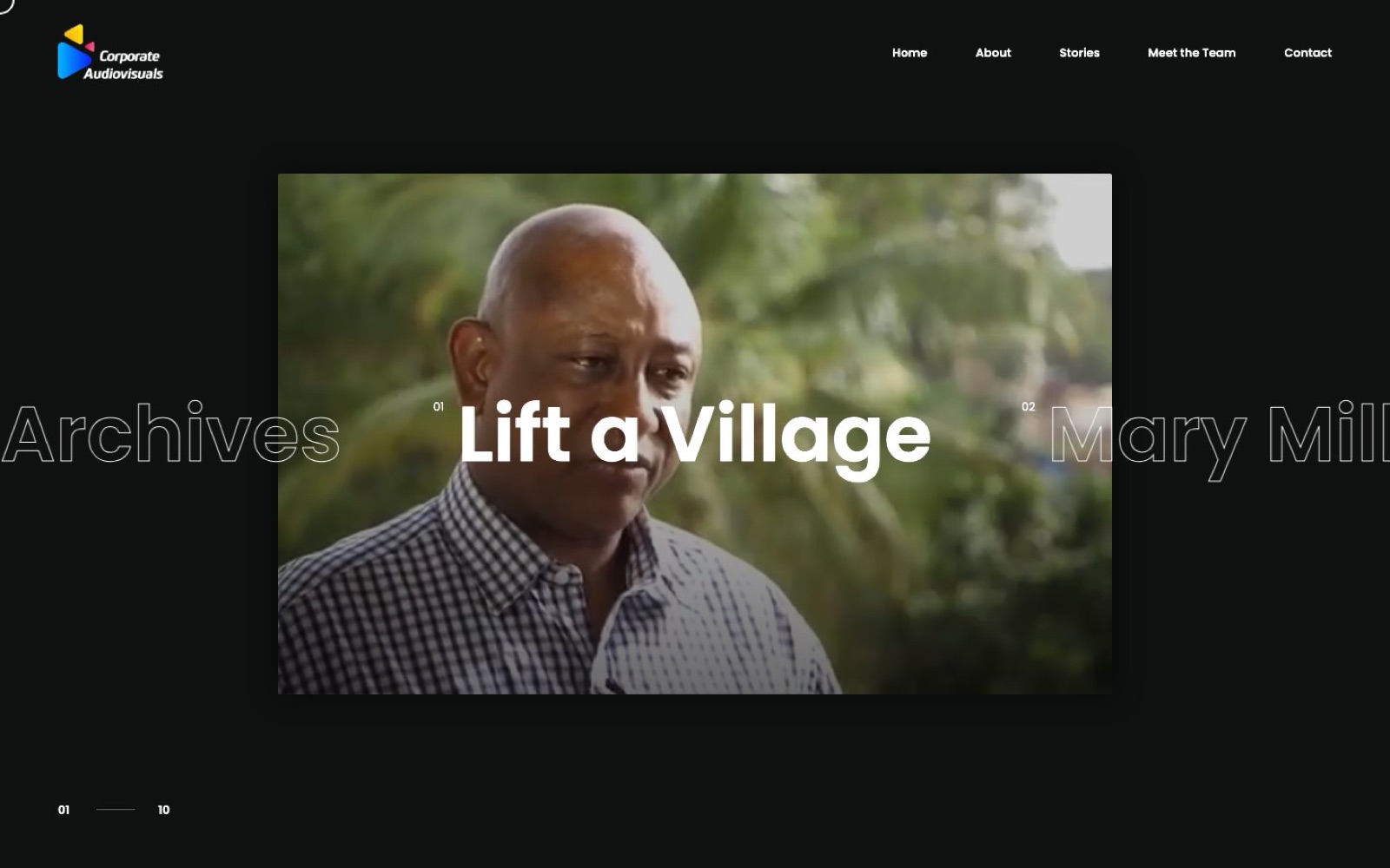 Corporate AudioVisuals — Studio Website