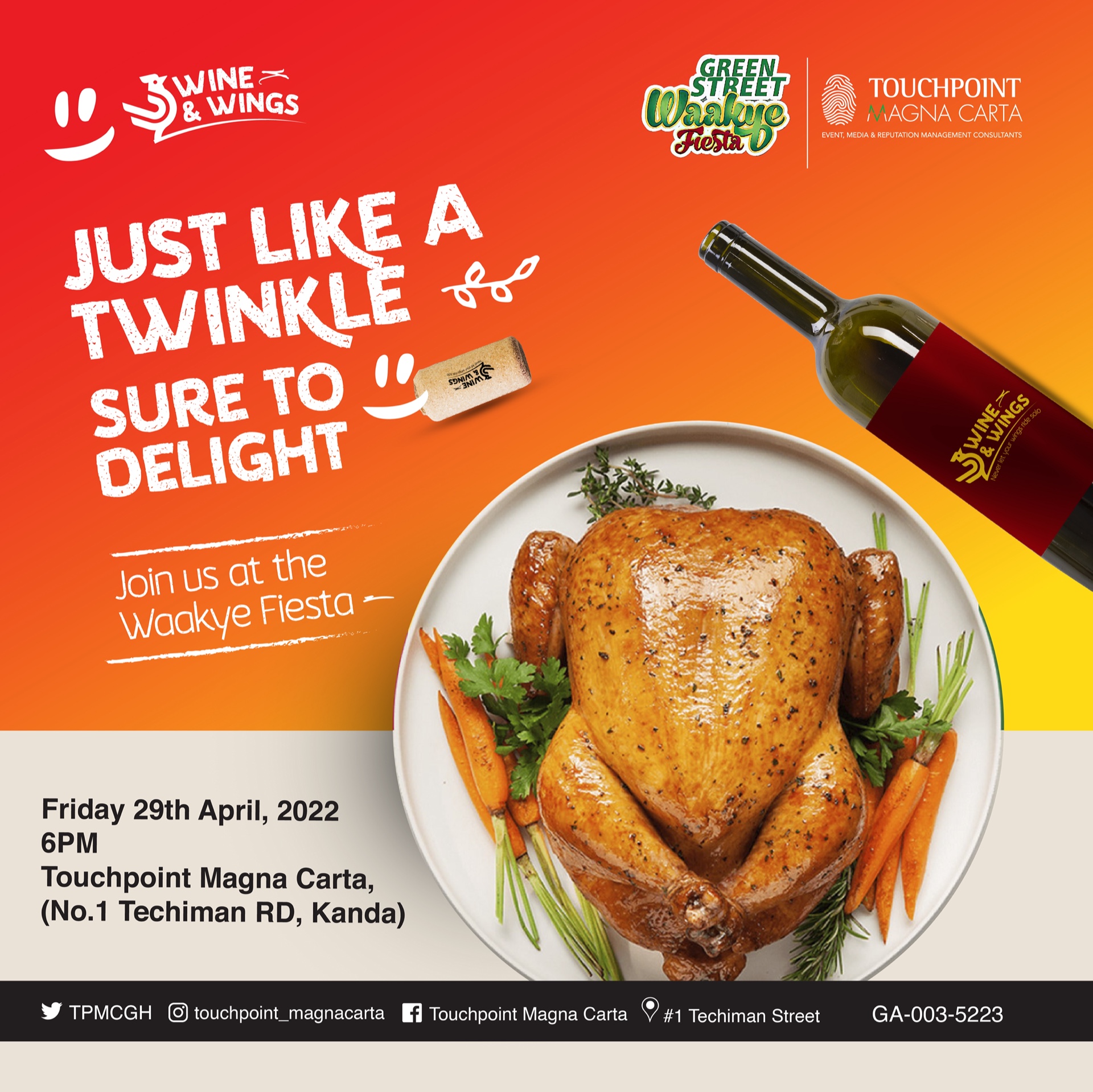 Wine & Wings — Event Campaign
